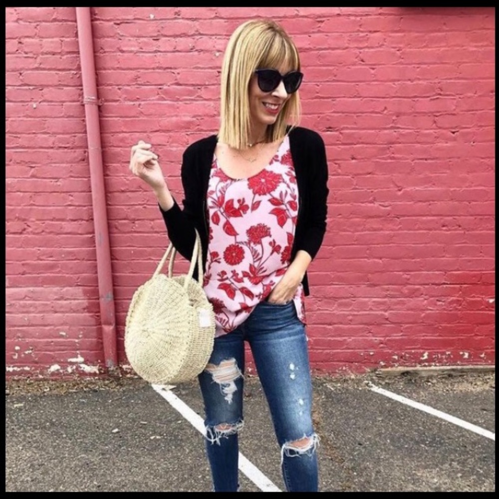 CAbi Adore Peplum top NWOT